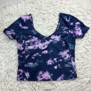 Lululemon Align T-Shirt Circulate Tie Dye Mineral Blue Multi